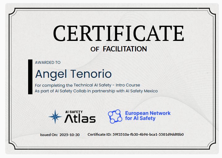 Certificado AI Safety Atlas - Angel Tenorio